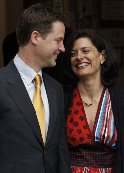 Party leaders in British general election