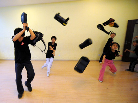 Self-protection Kung-fu vogue among children
