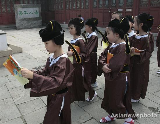 A Confucian ceremony for young learners