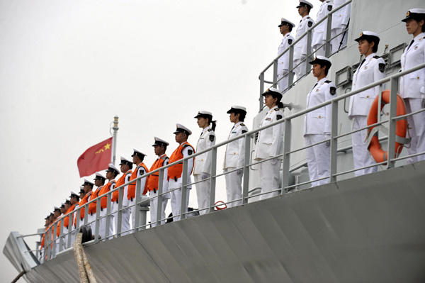 China's 7th escort flotilla leaves for missions