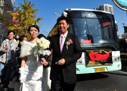 The next stop is marriage on the love bus