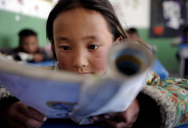 The joys of school life for Tibetan pupils