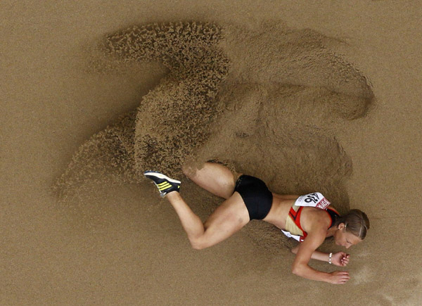 Long jump event at IAAF World Championships