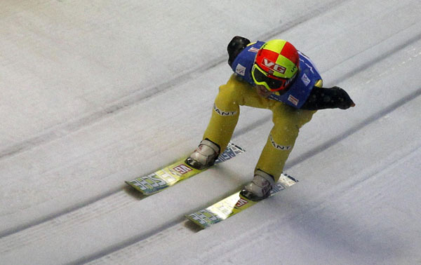 In photos: World Cup ski jumping event
