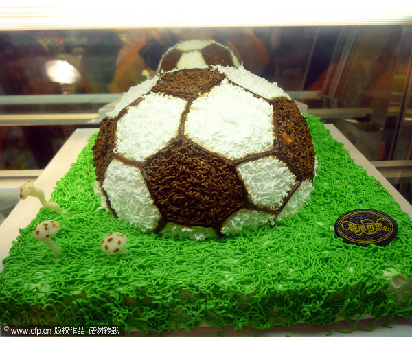 Special cakes for soccer fans during Euro 2012