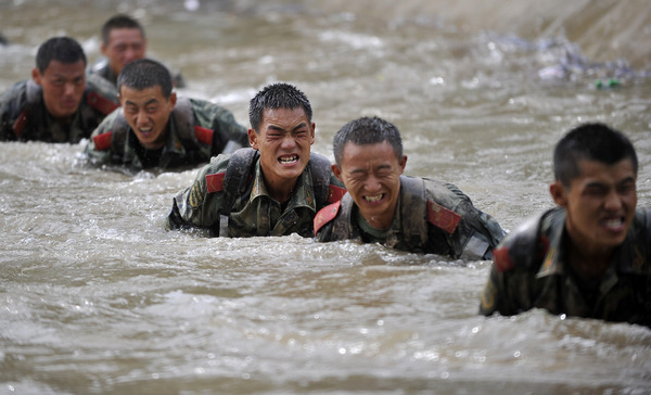 Grueling training makes soldiers strong