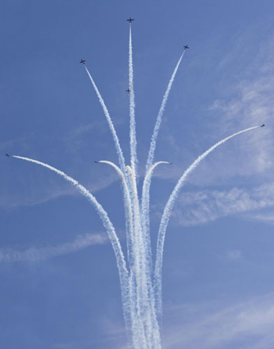 High-flyers put on a show