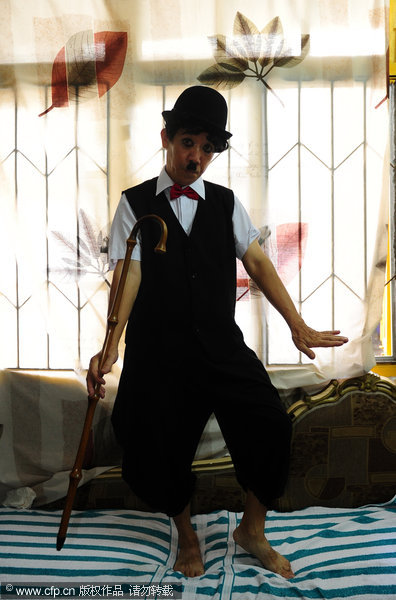 Chinese 'Charlie Chaplin' in E China