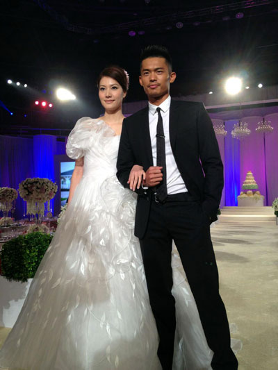 Lin Dan marries in a match made in heaven