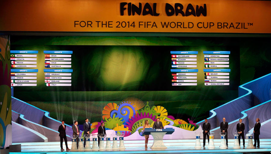 Highlights of 2014 World Cup draw ceremony