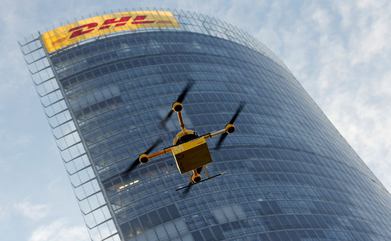 German DHL testing delivery drones