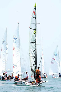 Qingdao Olympic regatta venue cleared of green algae