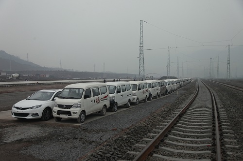 Guoyuan Port railway kicks off a trial run