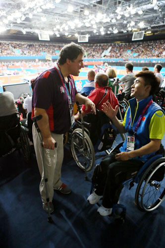Disabled helpers serve London Paralympics