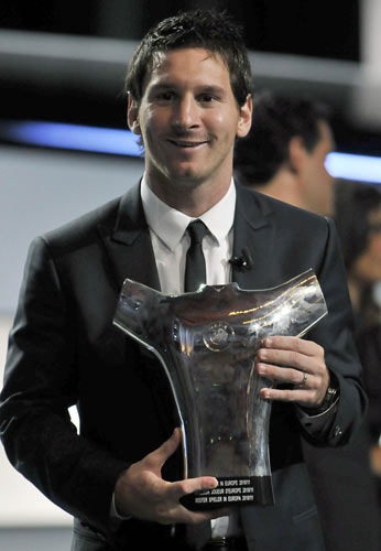 Messi wins Europe best player award