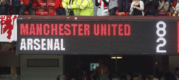 Man United humble Arsenal 8-2, City rout Spurs