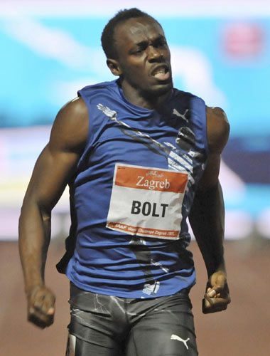 Bolt wins 100m redemption race at IAAF Challenge meet