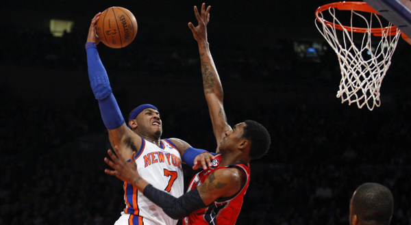 Melo, Lin partnership off to rough start as Knicks fired by Nets