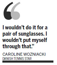 Wozniacki has 'sweet' wager