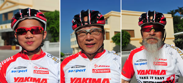 Taiwan cyclist family pedals 4,500km