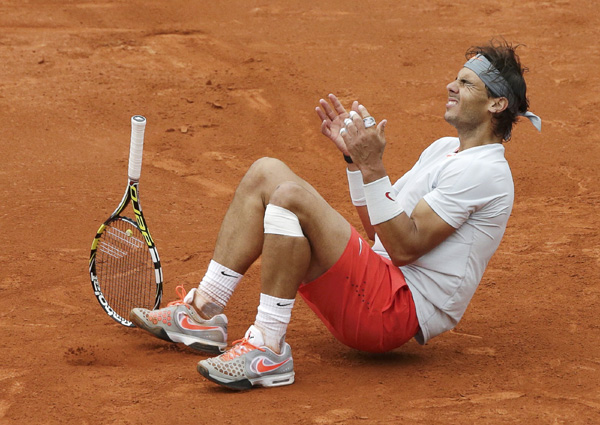 Nadal beats Ferrer for record 8th French Open win