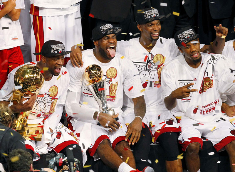 LeBron leads Heat to second straight title