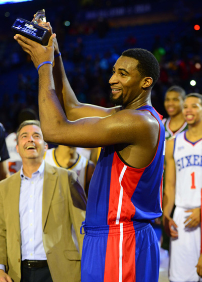 Drummond scores 30 to earn MVP in NBA Rising Stars Challenge