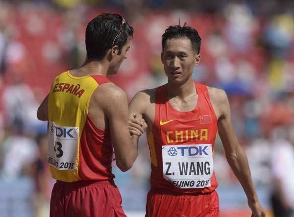 Spanish walker denies China's first gold at Beijing athletics worlds