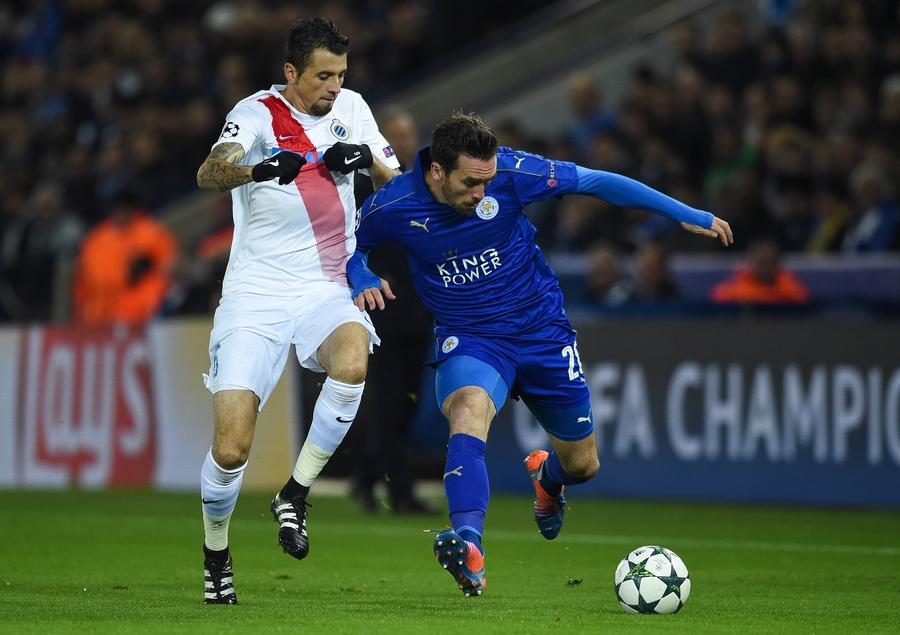 Leicester City down Club Brugge 2-1 in UEFA Champions League