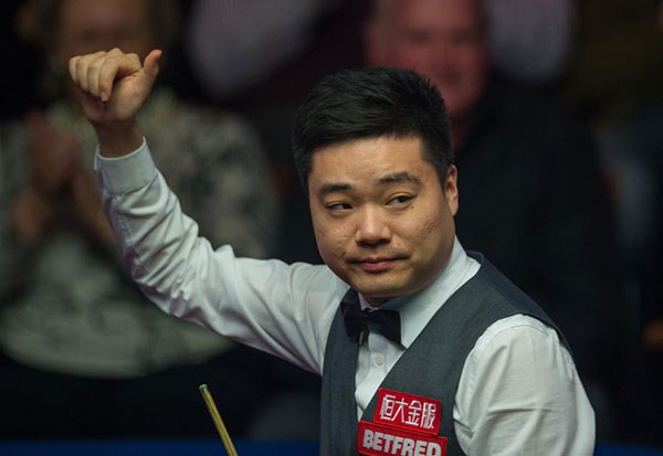 Ding Junhui shocks O'Sullivan to reach semis at snooker worlds