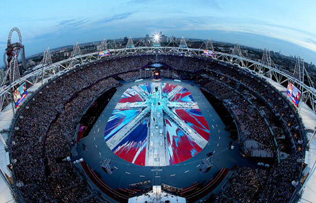 London Olympic curtains close