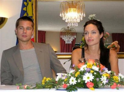 Photos of Jolie and Pitt's baby published