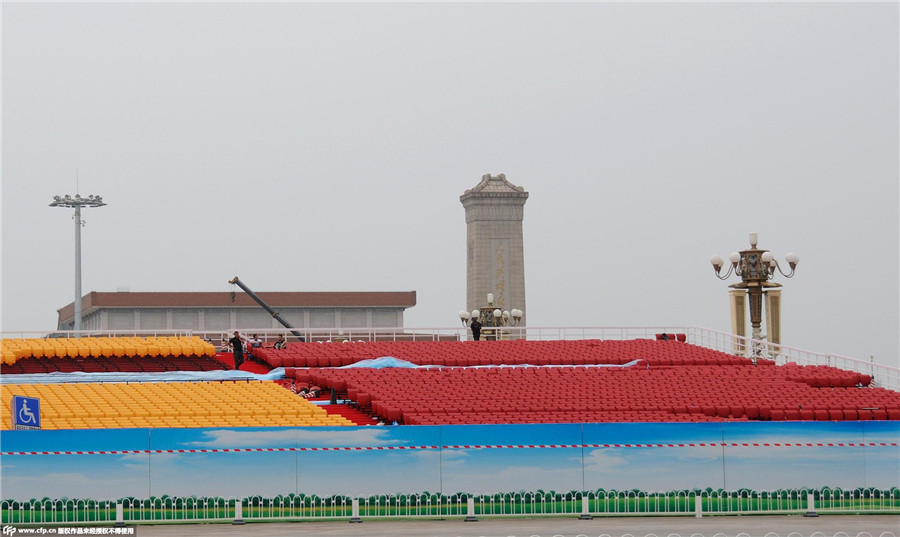 The changing looks of Beijing before V-Day parade
