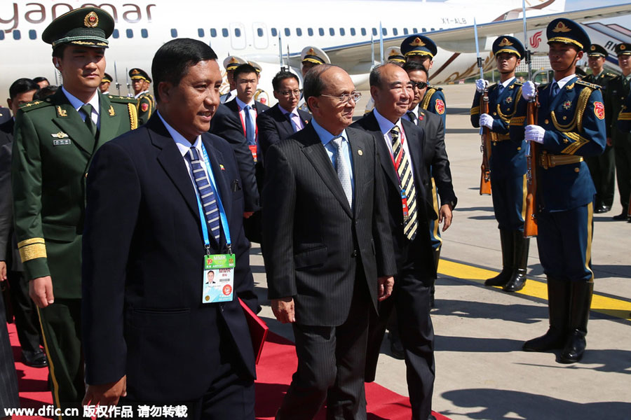 World leaders arrive at Beijing for victory parade