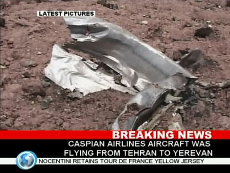 168 people killed in Iran plane crash