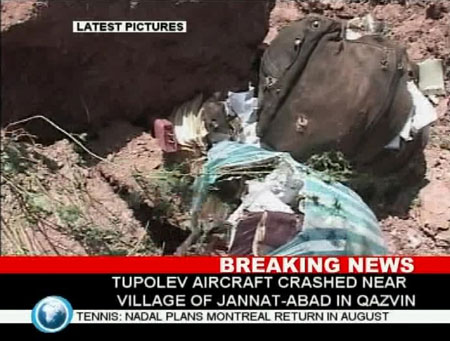 168 people killed in Iran plane crash