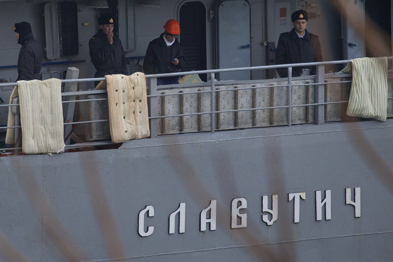 Anchored but asea: Ukranian ships await outcome