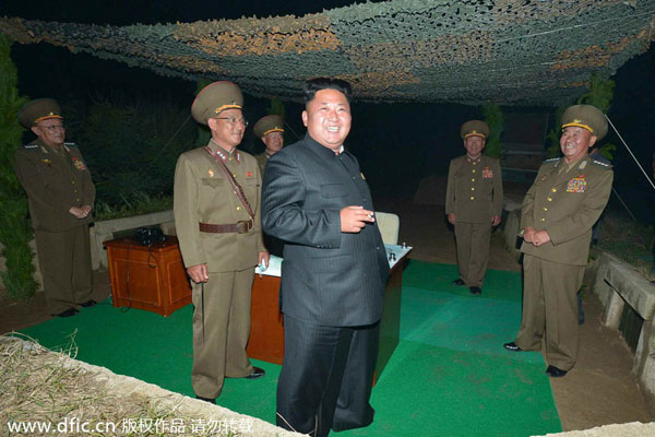 DPRK top leader guides rocket firing drill