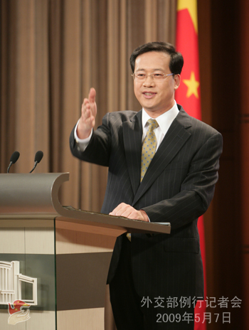 2009年5月7日外交部发言人马朝旭举行例行记者会